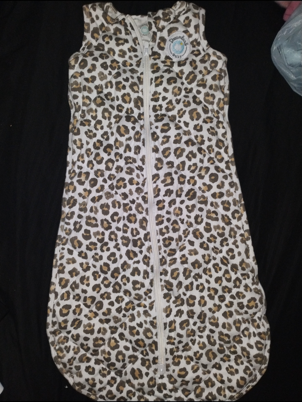 Leopard Print Baby Sleep Sack - Zip Front